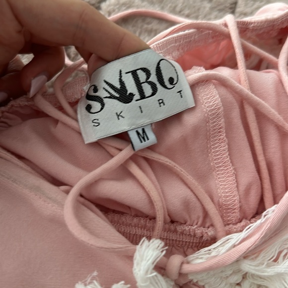 SABO SKIRT BABY DOLL ROMPER - Picture 3 of 3